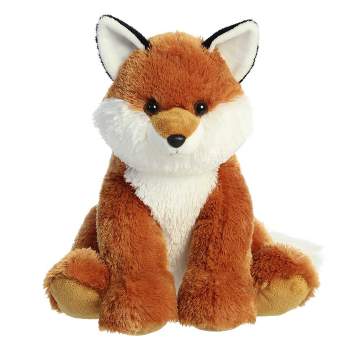 Aurora Medium Fox Cuddly Stuffed Animal Orange 11"
