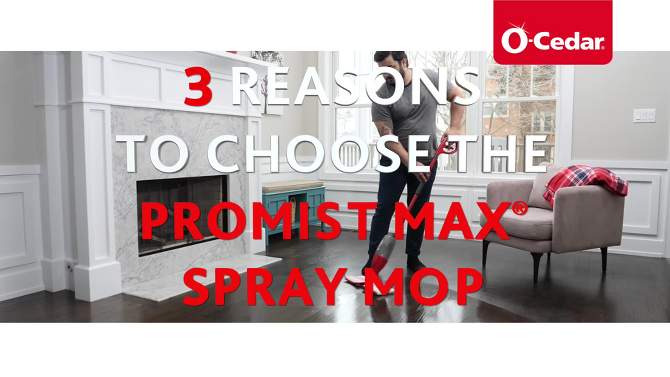 O-Cedar ProMist MAX Microfiber Spray Mop Refill, 2 of 17, play video