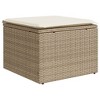 vidaXL 11 Piece Patio Sofa Set with Cushions Beige and Cream Poly Rattan - 4 of 4