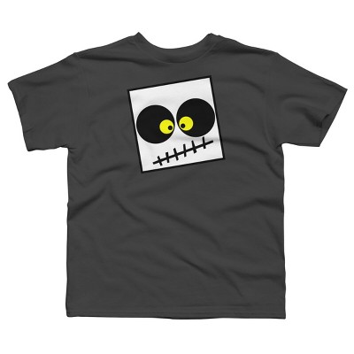 Boy's Design By Humans Square Skull By LonaMisa T-Shirt