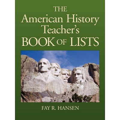 American History Teacher's Book of Lists - (J-B Ed: Book of Lists) by  Fay R Hansen (Paperback)