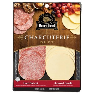 Boar's Head Duet Tray - Hard Salami, Smoked Gouda - 6oz - 1 of 4