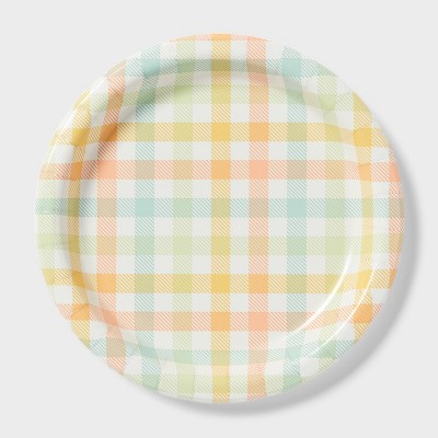 20ct Easter Plaid Dinner Plates - Spritz™