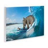 Stupell Industries Animals Riding Ocean Waves Surfing Elephant Cat Dog Wall Plaque Art - 2 of 4