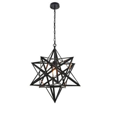 Nocturne Starlight Black Iron 1-Light Pendant