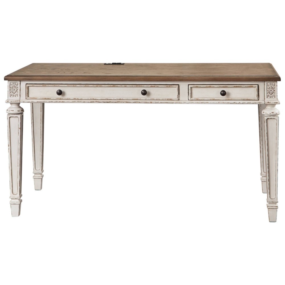 Photos - Office Desk Ashley Signature Design by  60" Realyn Home  Beige: Antique-Styl 