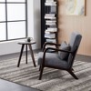 PAGED Mid-Century Accent Chair with Solid Wood Frame,Arm Chair with Pillow Upholstered,Modern Accent Chair for Living Room,Bedroom - 2 of 4
