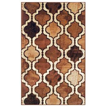 Contemporary Trellis Geometric Indoor Runner or Area Rug by Blue Nile Mills.