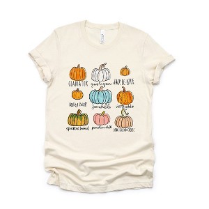 Simply Sage Market Women's Pumpkin Chart Short Sleeve Graphic Tee - 1 of 4