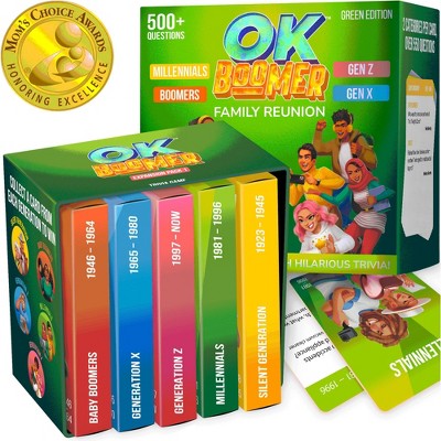 QUOKKA Millennials vs Boomers OK Boomer Board Game - Generation Trivia Card Game