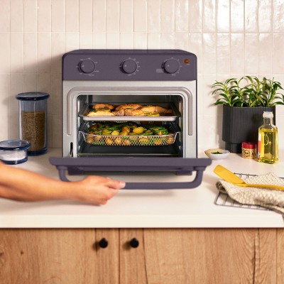 Plum 6-Slice Air Fryer Toaster Oven with Stainless Steel Door