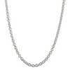 Black Bow Jewelry Men's 6mm, Sterling Silver Classic Solid Cable Chain Necklace - 3 of 4