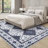 Machine Washable Vintage Rug – Soft Low Pile, Non-Slip, Stain-Resistant, Non-Shedding Carpet for Living Room, Bedroom - 3 of 4