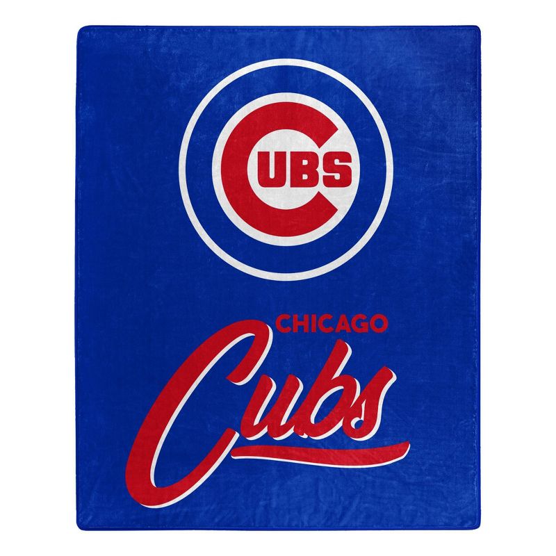 MLB Chicago Cubs 50 x 60 Raschel Throw Blanket, 1 of 4