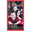 PosterPalooza | Classic Modern Red Picture Frame - UV Acrylic, Foam Board Backing, Hanging Hardware - 2 of 4