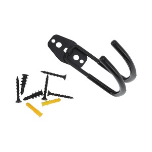 Unique Bargains Garage Storage Hooks with Screws Large Round Base Plate with Hook 5.5"x4.1"x1.4" 1 Pc - 1 of 4