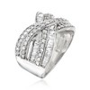 Ross-Simons 1.25 ct. t.w. Baguette and Round Diamond Highway Ring in Sterling Silver - 3 of 4