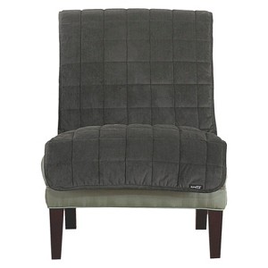 Furniture Friend Deluxe Comfort Quilted Armless Chair Furniture Protector Gray - Sure Fit