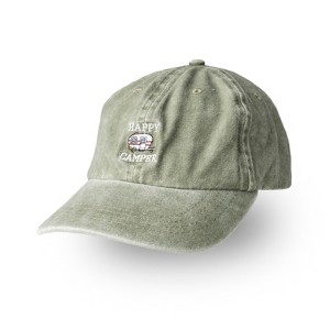 Pacific Brim  Classic Cotton Baseball Hat Happy Camper - 1 of 4