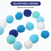 Unique Bargains Party Decorative Polyester Yarn Pom Pom Ball Garlands 8.2 Feet 3 Pcs - 3 of 4