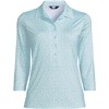 Lands' End Women's 3/4 Sleeve Active Polo Shirt - 3 of 3