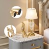 Itopfox Gold Hands Sculpture 1 Piece Elegant Resin Home Decor Accent 3.54 x 2.36 x 9.06 in for Living Room Bedroom Office Table Shelf - 4 of 4