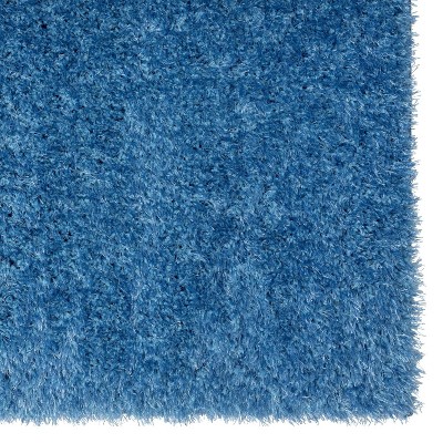 Cornflower Blue 5' x 7' Solid Shag Area Rug