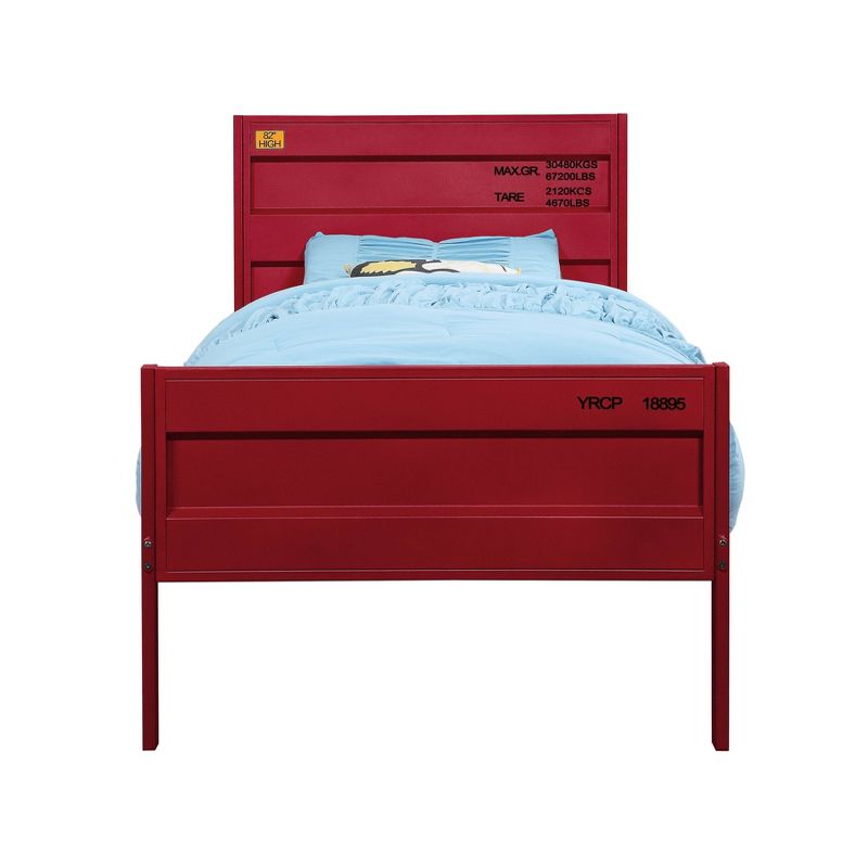 Cargo 79&#34; Full Bed Red - Acme Furniture, 4 of 6