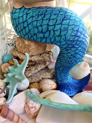 Design Toscano The Ocean's Little Treasures Mermaid Statue : Target