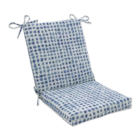 Pillow Perfect - 36.5 X 18 Indoor Outdoor Squared Corners Chair Cushion  Islamorada Blue/green : Target
