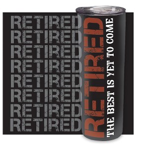 Elanze Designs Retired Best Yet Come Red Black 20 ounce Stainless Steel Travel Tumbler - 1 of 4