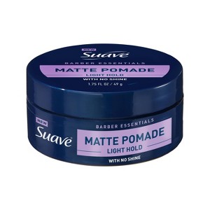 Suave Men Barber Essentials Flexible Hold Matte Finish Hair Styling Pomade - 1.75 fl oz - 1 of 4