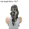 Unique Bargains Women's Big Wavy Ponytail Long Hair Hair Extensions High Temperature Fiber 19.7IN 1 Pc - 4 of 4