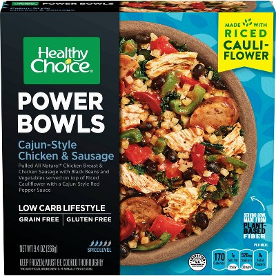 Healthy Choice Frozen Power Bowls Cajun Chicken And Sausage - 9.4oz