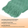 Catalonia Knitted Throw Blanket for Couch, Decorative Blanket with Fringe, Acrylic Leisure Blanket for Bed, Sofa, Living Room - image 3 of 4