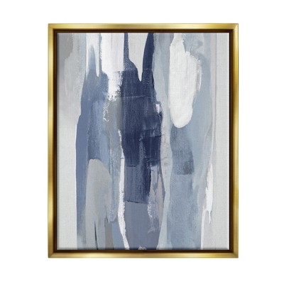 Stupell Industries Layers of Blue and White Abstract Movements