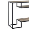 Idella 48" Console Tables Rustic Oak and Black - Acme Furniture: Fixed Shelf, Metal Frame, No Assembly Required - 2 of 4