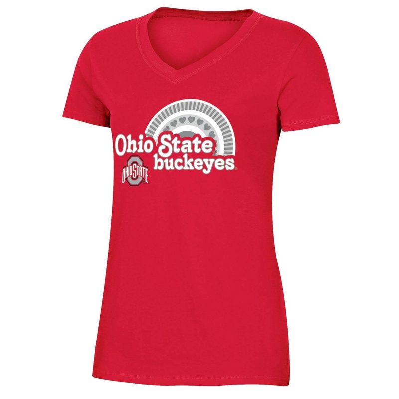 NCAA Ohio State Buckeyes Girls&#39; V-Neck T-Shirt, 1 of 4