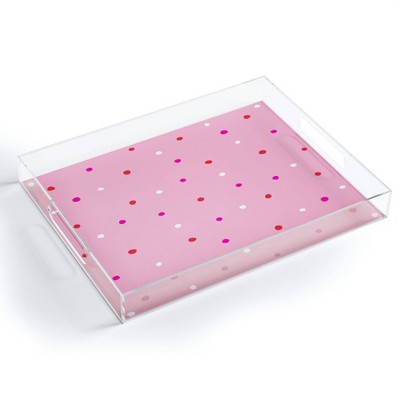 17" x 14" Acrylic Sunshine Canteen Confetti Dots Tray - society6