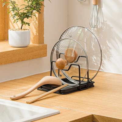 Kitchen storage rack, used for spatulas, spoons, chopsticks, pot lids, cutting boards