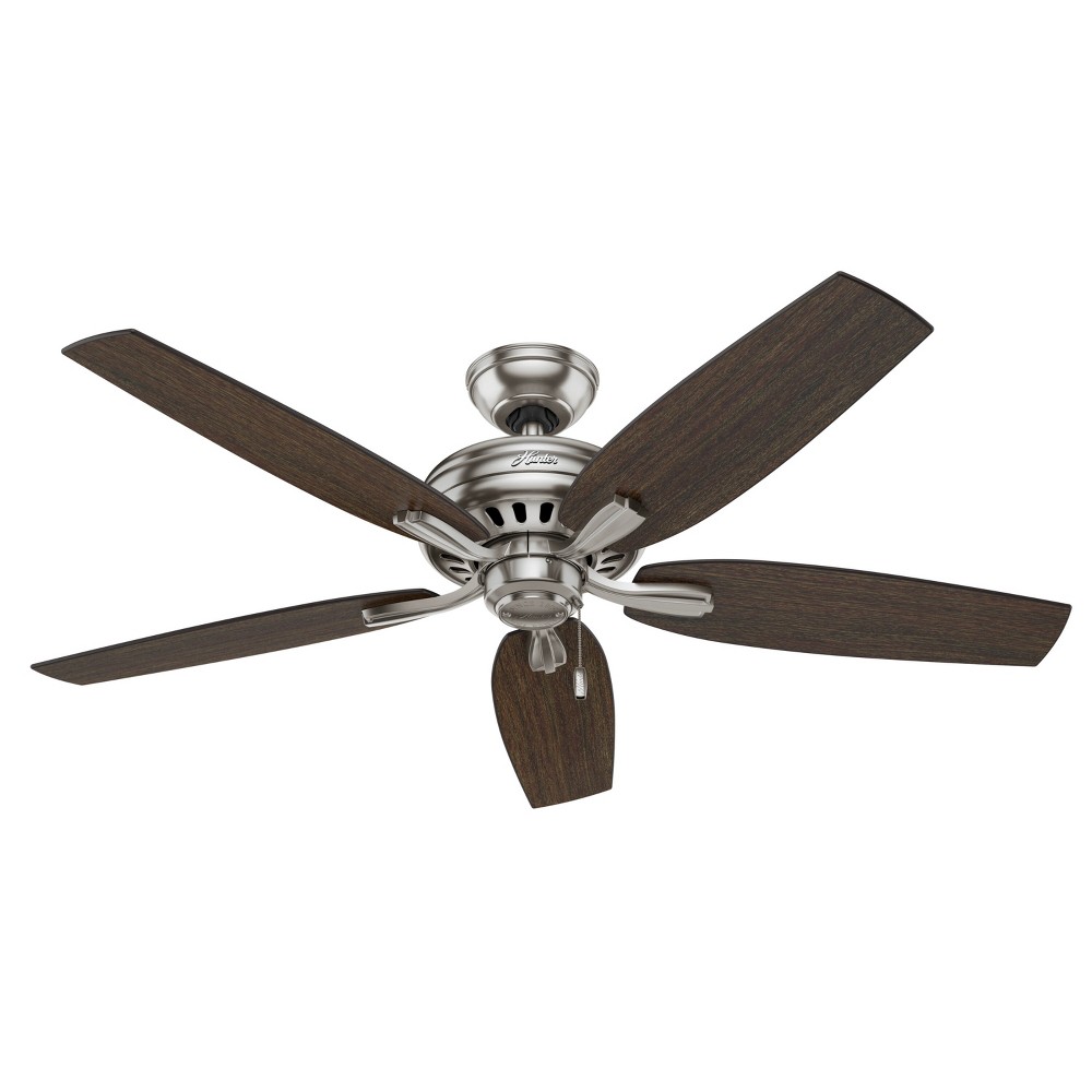 Photos - Air Conditioner 52" Newsome Ceiling Fan and Pull Chain Brushed Nickel - Hunter Fan