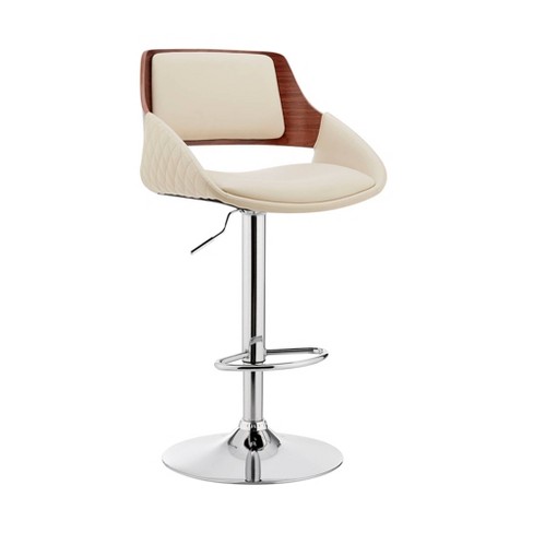 Colby Adjustable Counter Height Barstool: Swivel, Footrest, Armen ...