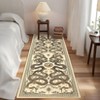 Modern Pastoral Snake Print Area Rug Machine Washable Low Pile Non Slip Non Shedding Stain-Resistant Floor Carpet for Living Room Bedroom Kitchen - 4 of 4