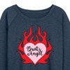Women's - Bratz - Bratz Angel Lightweight French Terry Wide Neck Long Sleeve Shirt - 2 of 4
