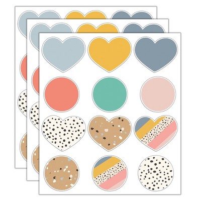 Carson Dellosa Education We Belong Hearts & Dots Cut-Outs, 36 Per Pack, 3 Packs