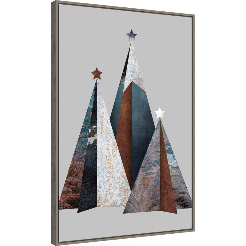 Amanti Art Three Christmas Trees by Design Fabrikken Canvas Wall Art Print Framed 23-in. W x 33-in. H., 3 of 7