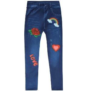Just Love Jeggings for Girls Comfortable Seamless Printed Leggings - 1 of 2