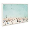 Sylvie Turquoise Beach from Above Framed Canvas by Amy Peterson Art Studio White - Kate & Laurel All Things Decor - image 2 of 4