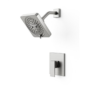 YAWWALK 5 in Shower Head Single Handle 7-Spray Shower Faucet 1.8 GPM with Anti Scald - 1 of 1