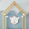 CAVINAS Twin Size Montessori Floor Bed for Kids,Toddler Bed Frames with House-Shaped Roof Headboard,Montessori Floor Bed,No Box Spring Needed - 2 of 4